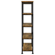 Analiese 63-inch 4-shelf Bookshelf Rustic Nutmeg - 801542