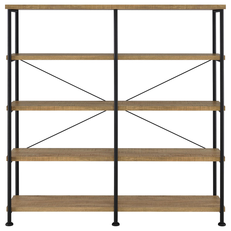 Analiese 63-inch 4-shelf Double Bookshelf Mango - 801853