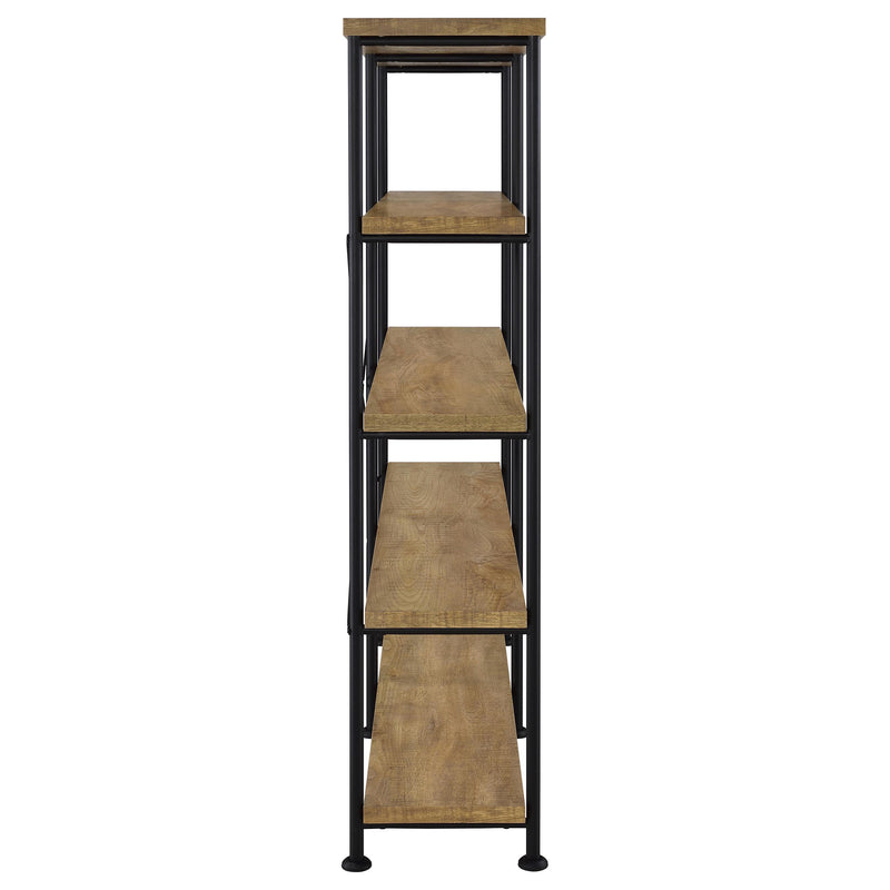 Analiese 63-inch 4-shelf Double Bookshelf Mango - 801853