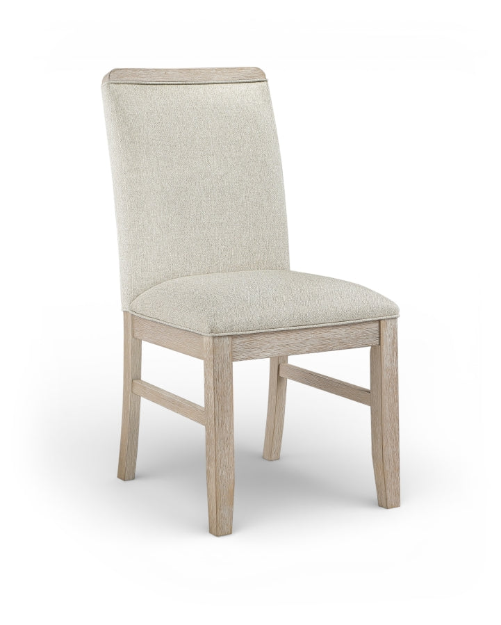 Ananda Fabric Upholstered Dining Chair in Beige, Set of 2 - 88039Beige-C