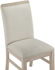 Ananda Fabric Upholstered Dining Chair in Beige, Set of 2 - 88039Beige-C