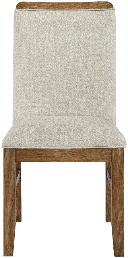 Ananda Fabric Upholstered Dining Chair in Beige, Set of 2 - 88040Beige-C