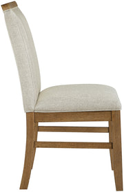 Ananda Fabric Upholstered Dining Chair in Beige, Set of 2 - 88040Beige-C