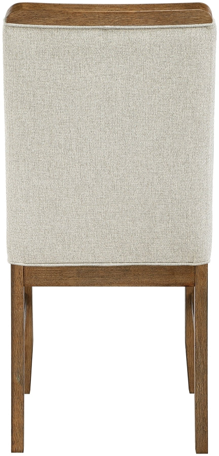 Ananda Fabric Upholstered Dining Chair in Beige, Set of 2 - 88040Beige-C
