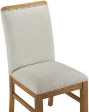 Ananda Fabric Upholstered Dining Chair in Beige, Set of 2 - 88040Beige-C