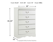 Anarasia Chest and 2 Nightstands - B129B26
