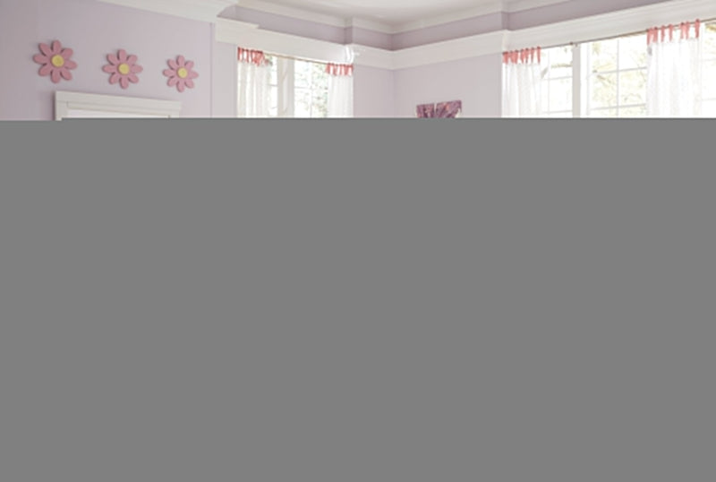 Anarasia Twin Sleigh Bed with Mirrored Dresser, Chest and 2 Nightstands in White from Ashley - Luna Furniture
