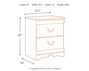 Anarasia Twin Sleigh Headboard, Dresser, Mirror and 2 Nightstands in White - PKG002555