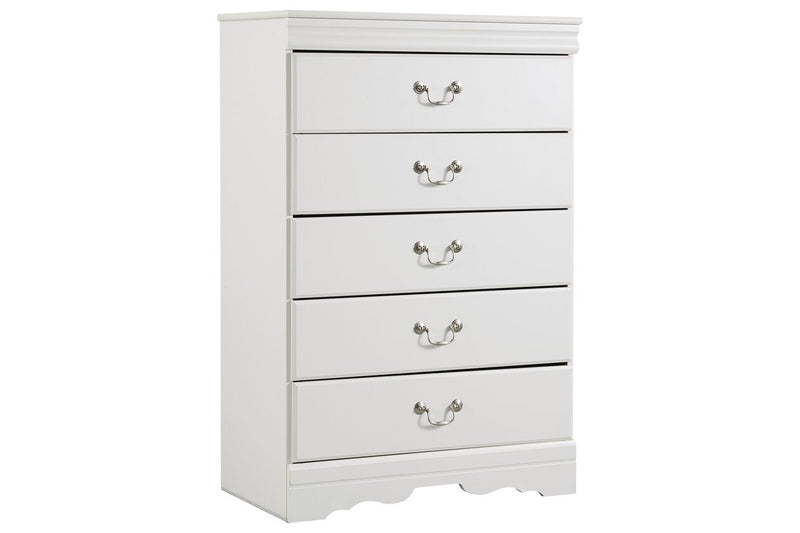 Anarasia White Chest of Drawers - Gate FurnitureChest