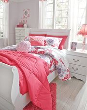 Anarasia White Full Sleigh Bed - Gate FurnitureFull Bed