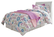 Anarasia White Twin Sleigh Headboard, Dresser and Mirror - B129B18