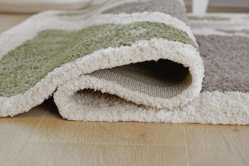 Anburgh Green/Gray/Ivory Large Rug - R407351
