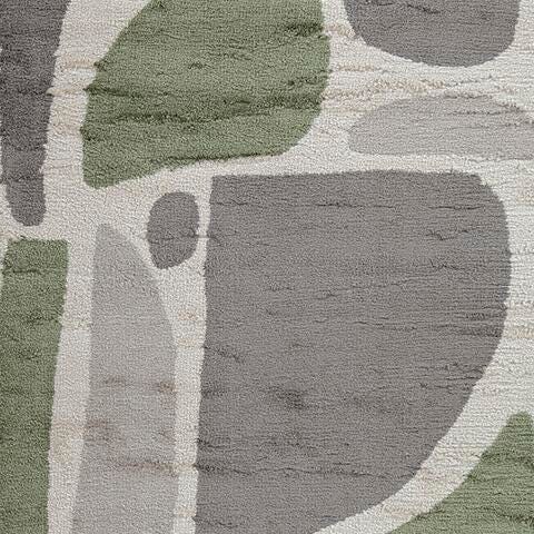 Anburgh Green/Gray/Ivory Medium Rug - R407352