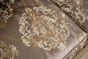 Andalusia Light Brown/Dark Cherry Loveseat - SM6450-LV
