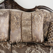 Andalusia Light Brown/Dark Cherry Loveseat - SM6450-LV