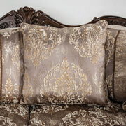 Andalusia Light Brown/Dark Cherry Loveseat - SM6450-LV