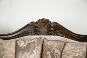 Andalusia Light Brown/Dark Cherry Loveseat - SM6450-LV