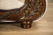 Andalusia Light Brown/Dark Cherry Loveseat - SM6450-LV
