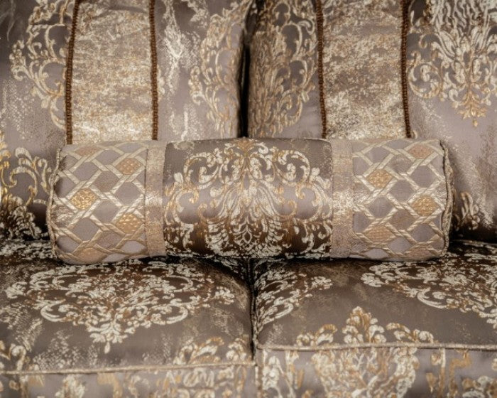 Andalusia Light Brown/Dark Cherry Sofa - SM6450-SF