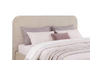 Anders Upholstered Eastern King Storage Lift Platform Bed Beige - 306037BEIKE
