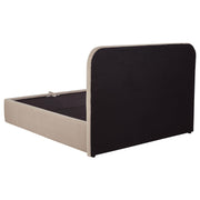 Anders Upholstered Queen Storage Lift Platform Bed Beige - 306037BEIQ