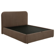 Anders Upholstered Queen Storage Lift Platform Bed Chocolate - 306037CHQ