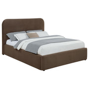 Anders Upholstered Queen Storage Lift Platform Bed Chocolate - 306037CHQ