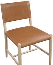 Andie Vegan Leather Upholstered Dining Chair in Cognac, Set of 2 - 88074Cognac-C
