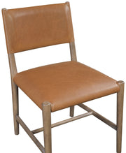 Andie Vegan Leather Upholstered Dining Chair in Cognac, Set of 2 - 88075Cognac-C