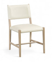 Andie Vegan Leather Upholstered Dining Chair in Cream, Set of 2 - 88074Cream-C
