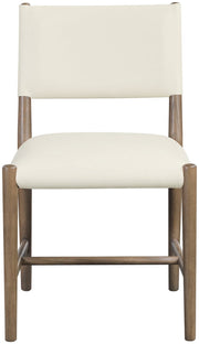 Andie Vegan Leather Upholstered Dining Chair in Cream, Set of 2 - 88075Cream-C