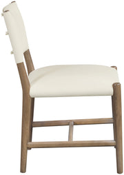 Andie Vegan Leather Upholstered Dining Chair in Cream, Set of 2 - 88075Cream-C