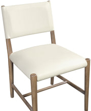 Andie Vegan Leather Upholstered Dining Chair in Cream, Set of 2 - 88075Cream-C