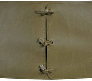 Andie Vegan Leather Upholstered Dining Chair in Olive, Set of 2 - 88075Olive-C