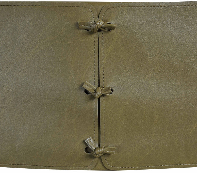 Andie Vegan Leather Upholstered Dining Chair in Olive, Set of 2 - 88075Olive-C