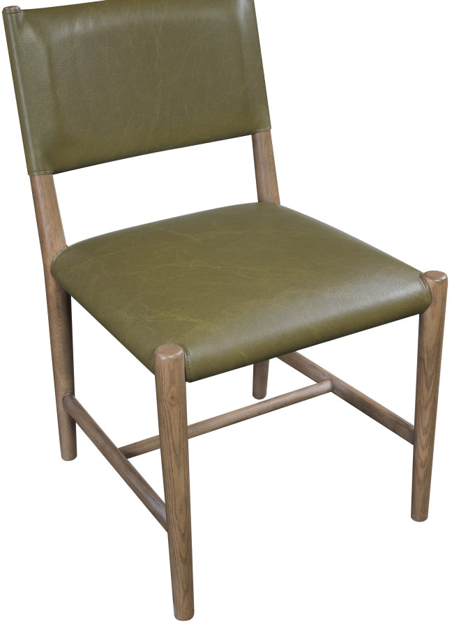 Andie Vegan Leather Upholstered Dining Chair in Olive, Set of 2 - 88075Olive-C