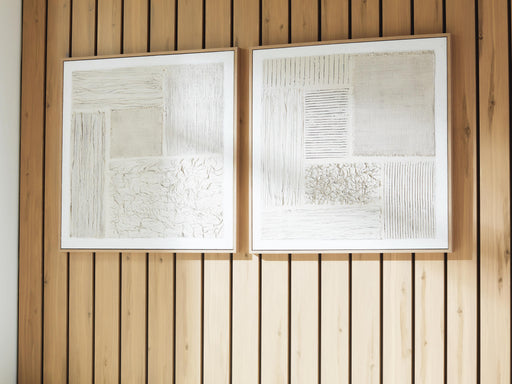 Andorfield Beige/Black/White Wall Art (Set of 2) - A8000517