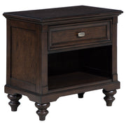 Andover 1-drawer Nightstand Bedside Table Dark Oak - 223632