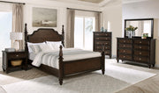 Andover 1-drawer Nightstand Bedside Table Dark Oak - 223632