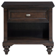Andover 1-drawer Nightstand Bedside Table Dark Oak - 223632