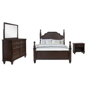 Andover 4-piece California King Bedroom Set Dark Oak - 223631KW-S4