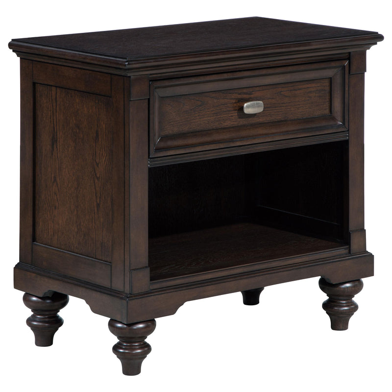 Andover 4-piece Eastern King Bedroom Set Dark Oak - 223631KE-S4