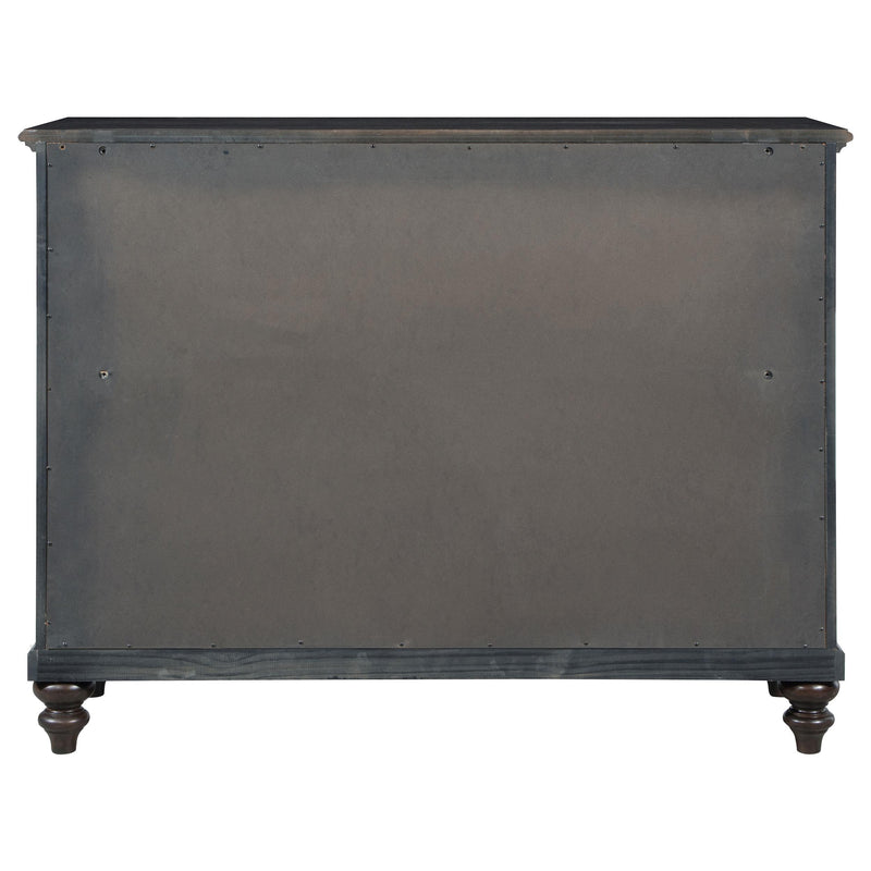 Andover 8-drawer Dresser Cabinet Dark Oak - 223633