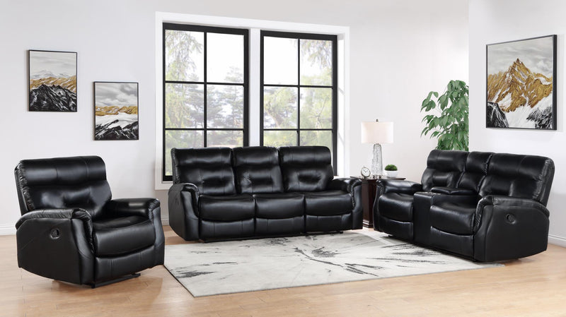 Andres 2 PC ( Reclining Sofa & Loveseat ) - L410-BLK-2PC