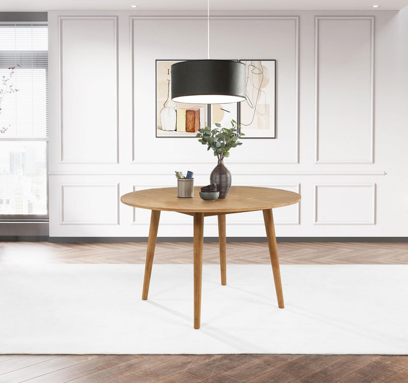 Andrews 48-inch Round Wood Dining Room Table Light Ash - 122500