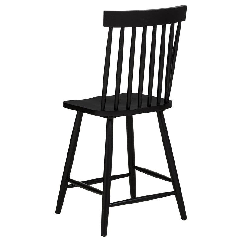 Andrews 5-piece Round Counter Dining Set Light Ash and Black - 122508-S5B