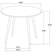 Andrews 5-piece Round Counter Height Dining Set Light Ash - 122508-S5