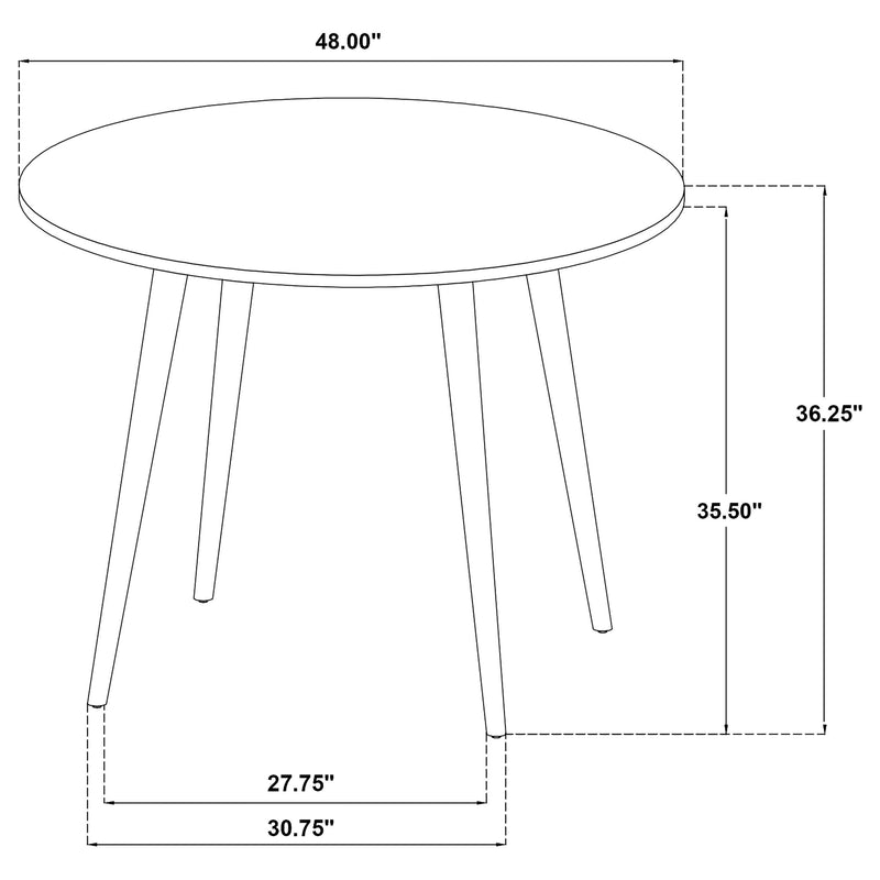 Andrews 5-piece Round Counter Height Dining Set Light Ash - 122508-S5