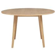 Andrews 5-piece Round Dining Table Set Light Ash and Black - 122500-S5B