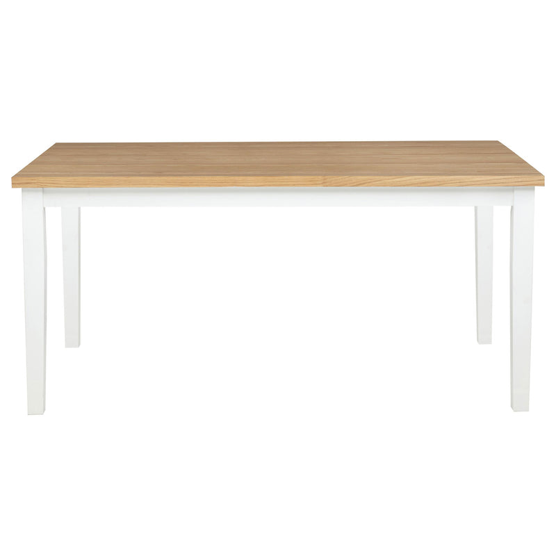 Andrews 66-inch Rectangular Dining Table Light Ash and White - 122501